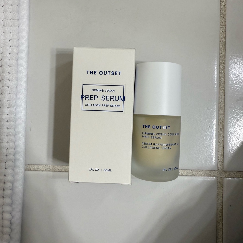 The Outset Firming Vegan Prep Serum - White and Cream